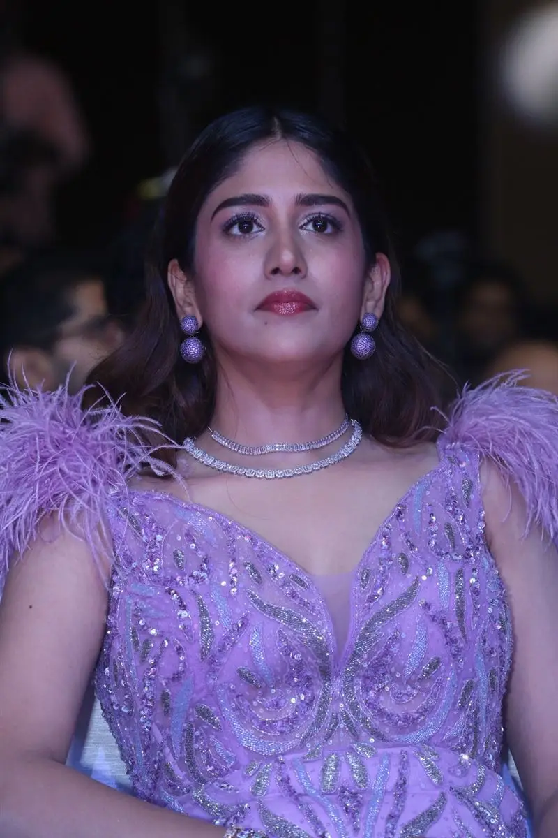 Telugu Girl Chandini Chowdary In Violet Gown